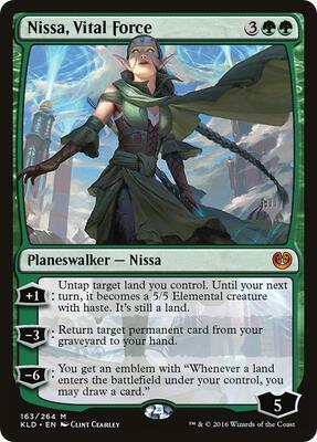 Nissa, Vital Force card from Promo Pack: Zendikar Rising