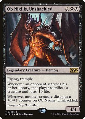 Ob Nixilis, Unshackled card from Promo Pack: Zendikar Rising