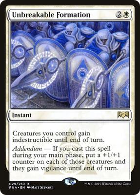 Unbreakable Formation card from Promo Pack: Zendikar Rising
