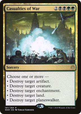 Casualties of War card from Promo Pack: Zendikar Rising
