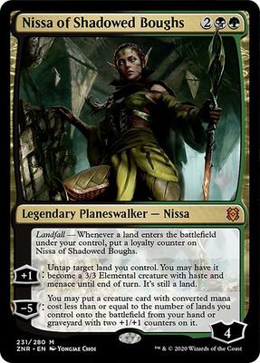 Nissa of Shadowed Boughs card from Promo Pack: Zendikar Rising