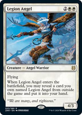 Legion Angel card from Promo Pack: Zendikar Rising