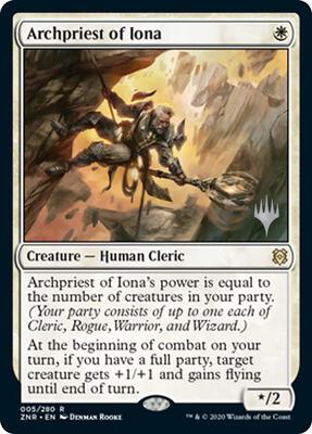 Archpriest of Iona card from Promo Pack: Zendikar Rising