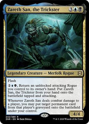 Zareth San, the Trickster card from Promo Pack: Zendikar Rising