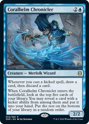 Coralhelm Chronicler card from Promo Pack: Zendikar Rising