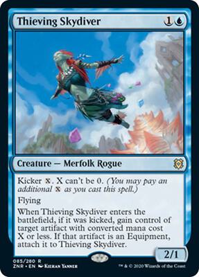 Thieving Skydiver card from Promo Pack: Zendikar Rising