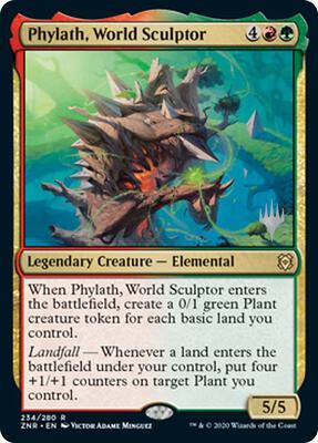 Phylath, World Sculptor card from Promo Pack: Zendikar Rising
