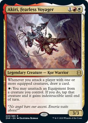 Akiri, Fearless Voyager card from Promo Pack: Zendikar Rising