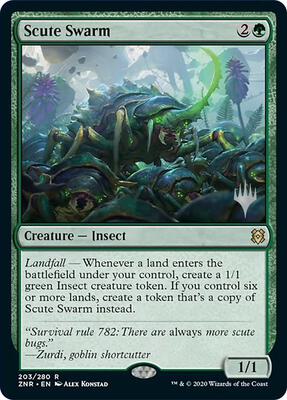 Scute Swarm card from Promo Pack: Zendikar Rising