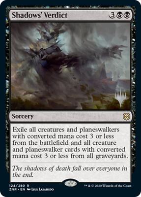 Shadows' Verdict card from Promo Pack: Zendikar Rising