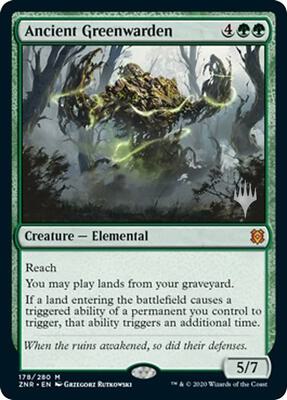 Ancient Greenwarden card from Promo Pack: Zendikar Rising