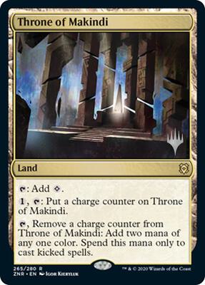 Throne of Makindi card from Promo Pack: Zendikar Rising