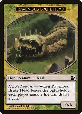 Ravenous Brute Head card from Hero's Path Promos