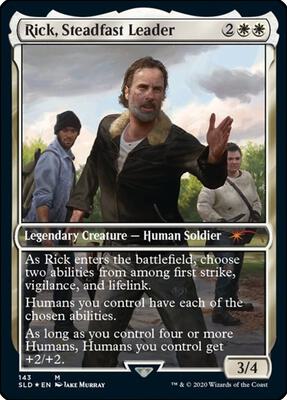 Rick, Steadfast Leader card from Secret Lair Drop Series