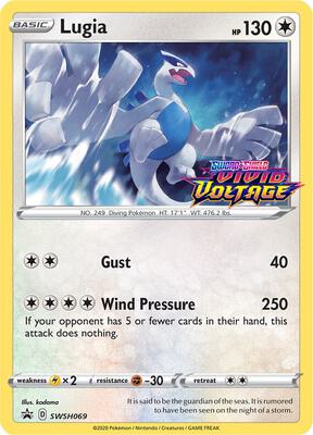 Lugia - SWSH069 (Prerelease) card from SWSH: Sword & Shield Promo Cards