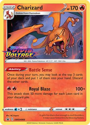 Charizard - SWSH066 (Prerelease) card from SWSH: Sword & Shield Promo Cards