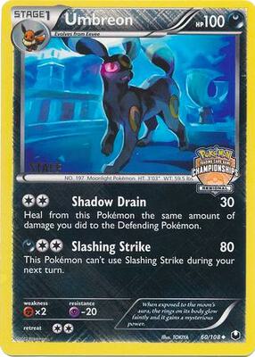 Umbreon - 60/108 (Regional Championships) [Staff] card from League & Championship Cards