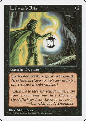 Leshrac's Rite card from Fifth Edition