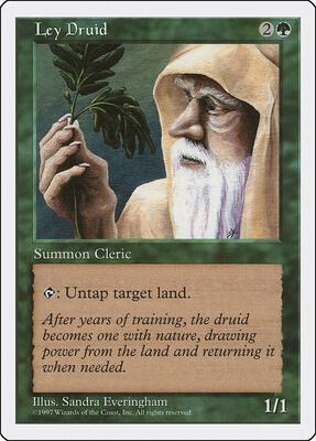 Ley Druid card from Fifth Edition