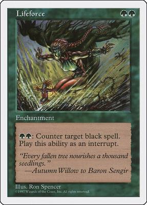 Lifeforce card from Fifth Edition
