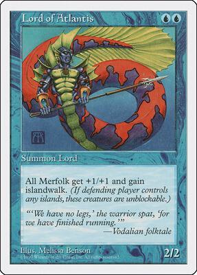 Lord of Atlantis card from Fifth Edition
