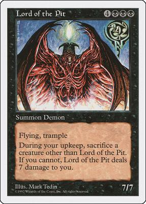 Lord of the Pit card from Fifth Edition