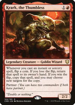 Krark, the Thumbless card from Commander Legends