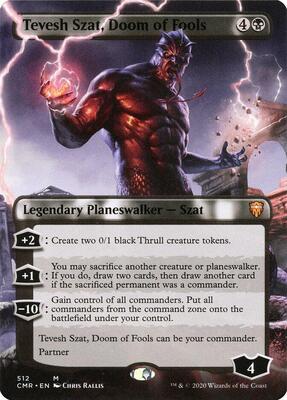 Tevesh Szat, Doom of Fools (Borderless) card from Commander Legends