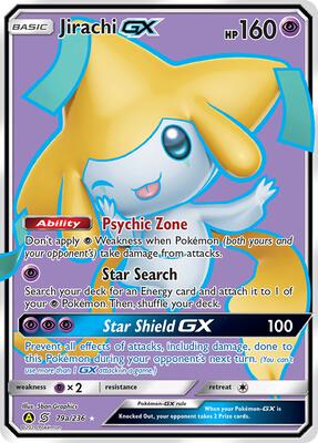 Jirachi GX - 79a/236 card from Alternate Art Promos