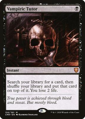 Vampiric Tutor card from Commander Legends