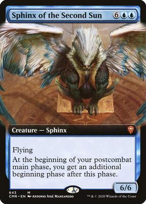 Sphinx of the Second Sun (Extended Art) card from Commander Legends