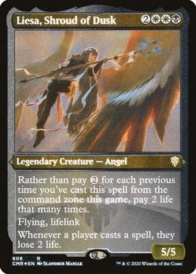 Liesa, Shroud of Dusk (Foil Etched) card from Commander Legends