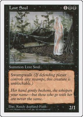 Lost Soul card from Fifth Edition