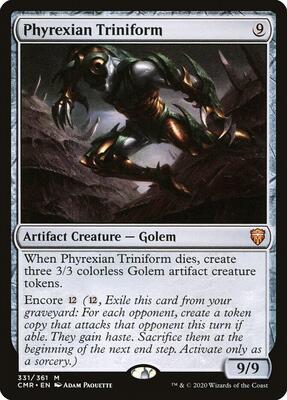 Phyrexian Triniform card from Commander Legends
