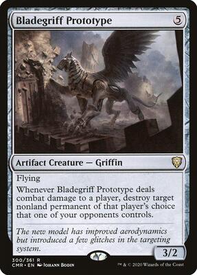 Bladegriff Prototype card from Commander Legends