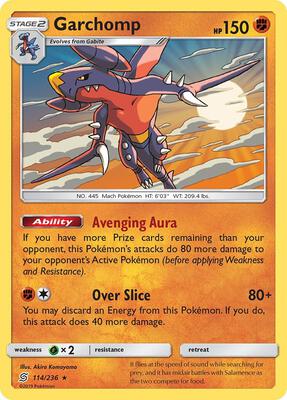 Garchomp - 114/236 (SM Unified Minds) card from Deck Exclusives
