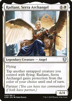 Radiant, Serra Archangel card from Commander Legends