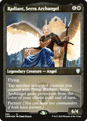 Radiant, Serra Archangel (Foil Etched) card from Commander Legends