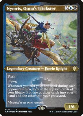 Nymris, Oona's Trickster (Foil Etched) card from Commander Legends