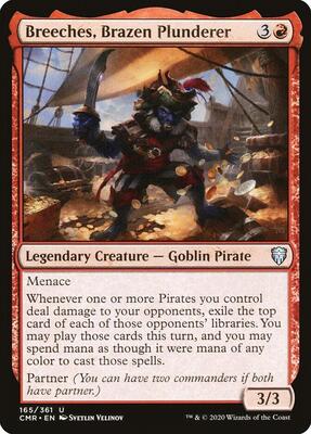 Breeches, Brazen Plunderer card from Commander Legends