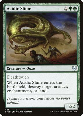Acidic Slime card from Commander Legends