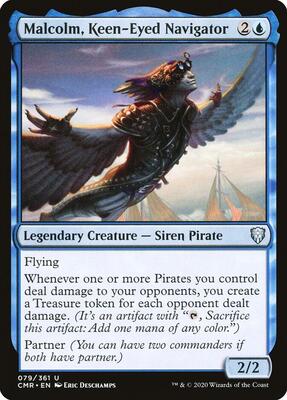 Malcolm, Keen-Eyed Navigator card from Commander Legends