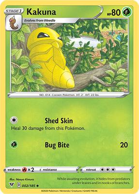 Kakuna card from SWSH04: Vivid Voltage