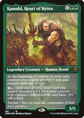 Kamahl, Heart of Krosa (Foil Etched) card from Commander Legends