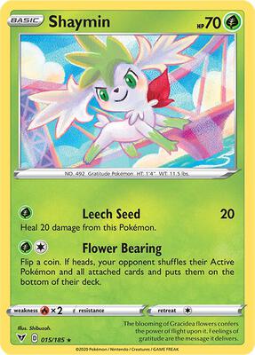 Shaymin card from SWSH04: Vivid Voltage