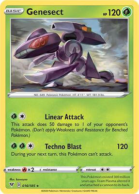 Genesect card from SWSH04: Vivid Voltage