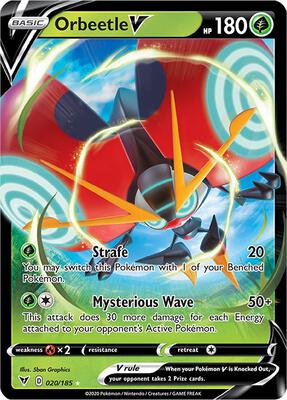 Orbeetle V card from SWSH04: Vivid Voltage