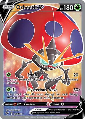 Orbeetle V (Full Art) card from SWSH04: Vivid Voltage