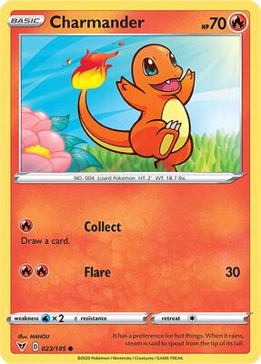 Charmander card from SWSH04: Vivid Voltage
