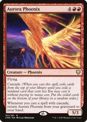 Aurora Phoenix card from Commander Legends
